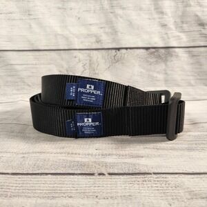 Propper Tactical Belt Mens Medium 32-34 Black Nylon Webbing Duty Belt F5230